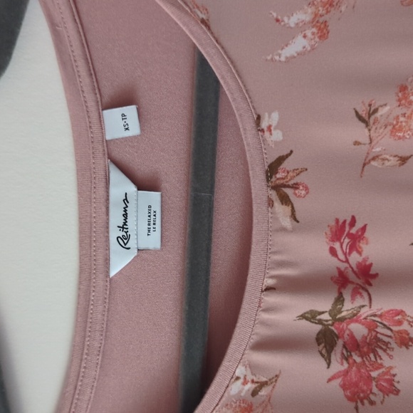 Blush floral print blouse, size xs - Picture 3 of 5